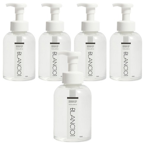 블랑101 젖병세정제 포밍 무향, 500ml, 5개