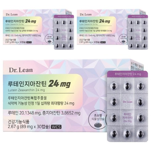 닥터린 루테인 지아잔틴 24mg, 30정, 3개