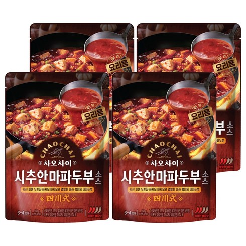 차오차이 시추안 마파두부 소스, 150g, 4개