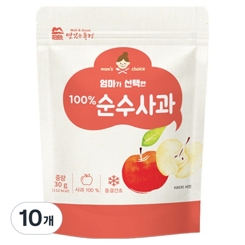 맛있는풍경 엄마가 선택한 순수사과, 10개, 30g