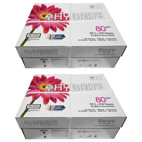 하이브라이트 복사용지 80g, A3, 2500개