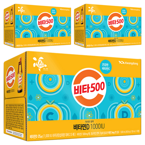 비타500 비타민D 1000 IU 10p, 100ml, 3개