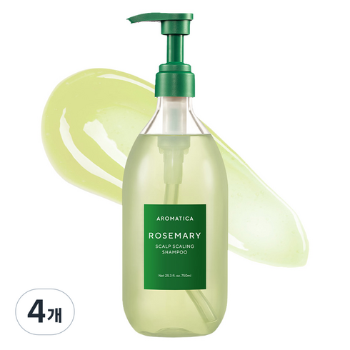 아로마티카 로즈마리 스칼프 스케일링 샴푸, 750ml, 4개