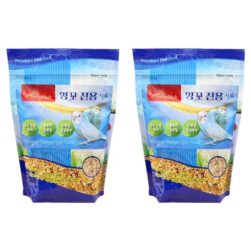 애니멀밥 잉꼬 전용 사료, 700g, 2개
