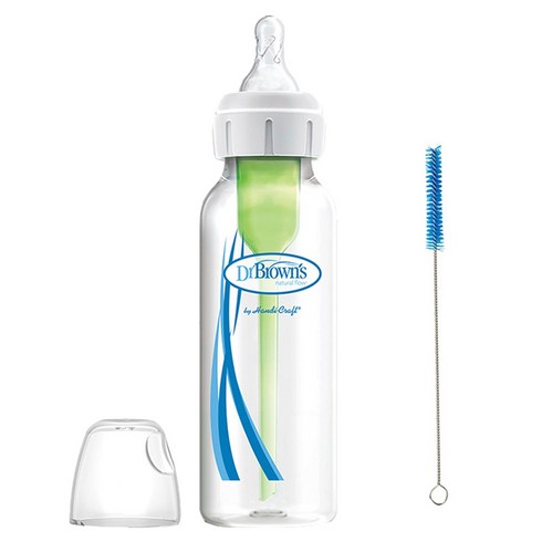 닥터브라운 내로우넥 옵션스플러스 PP젖병, 혼합 색상, 250ml, 1개