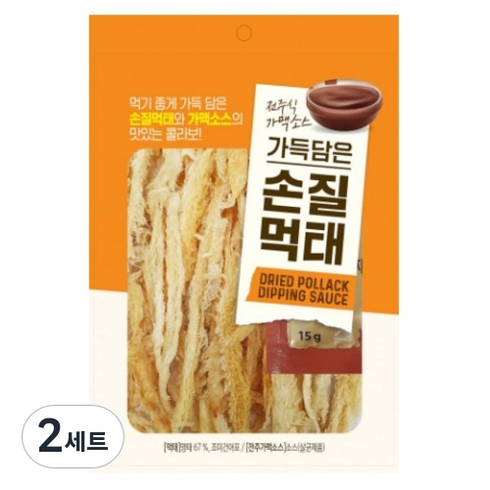 전주식 가맥소스 가득담은 손질먹태 35g + 소스 15g 세트, 2세트