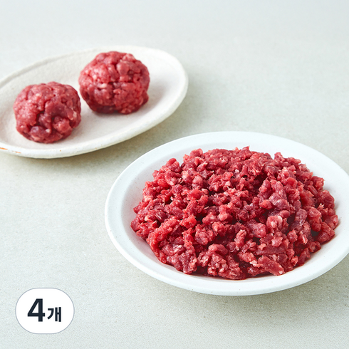 곰곰 한우 1+ 다짐육 (냉장), 4개, 300g