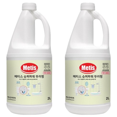Metis 슈퍼파워 뚜러펑 세정제, 2L, 1개