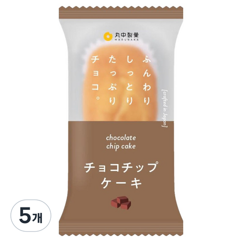 마루나카 초코칩 케이크, 54g, 5개