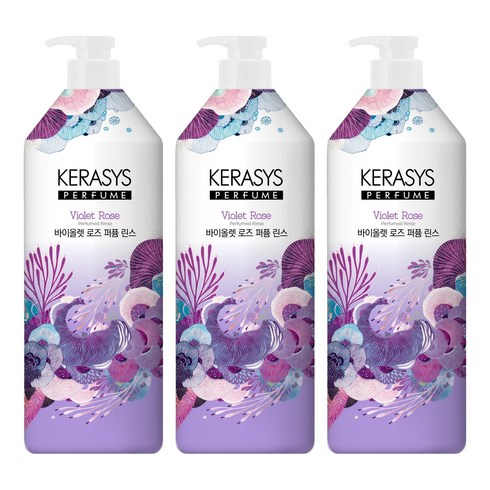 케라시스 바이올렛 로즈 퍼퓸 린스, 1L, 3개