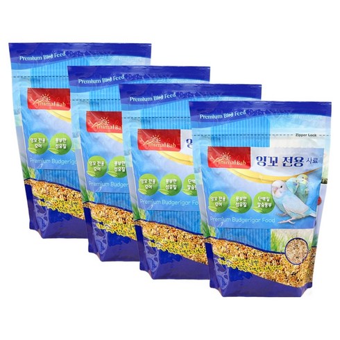 해피세트 잉꼬전용사료, 700g, 4개