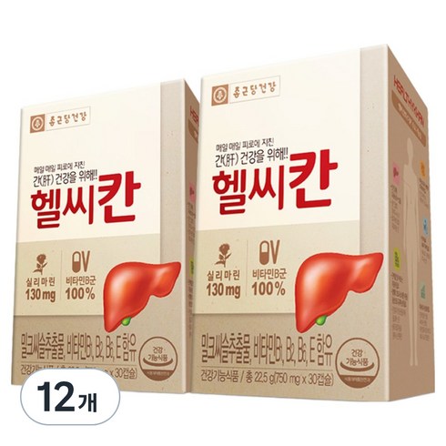 종근당건강 헬씨칸, 30정, 12개