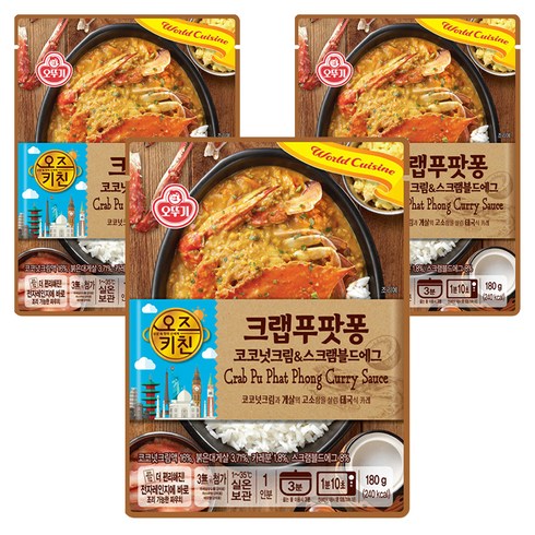 오즈키친 크랩푸팟퐁, 3개, 180g