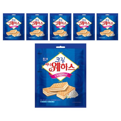 해태제과 크림 미니 웨하스, 150g, 6개