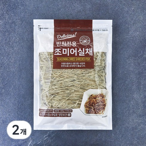 해맑은푸드 반찬전용 조미 어실채, 2개, 300g