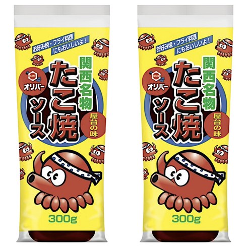 올리버 간사이 명물 타코야끼 소스, 300g, 2개