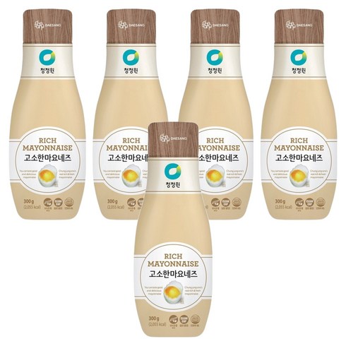 청정원 고소한 마요네즈, 300g, 5개