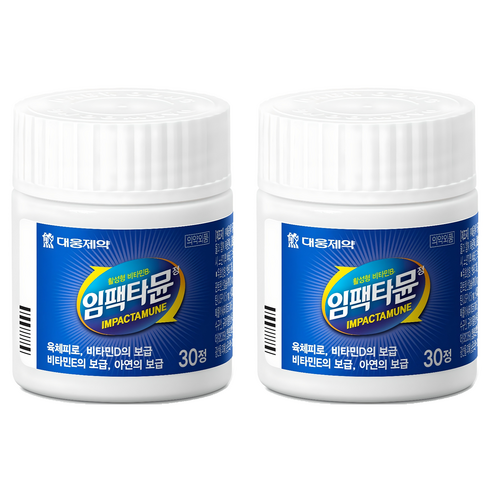 대웅제약 활성형 비타민B 임팩타뮨, 30정, 2개