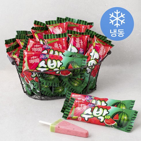 롯데웰푸드 수박바 (냉동), 80ml, 1개입, 40개