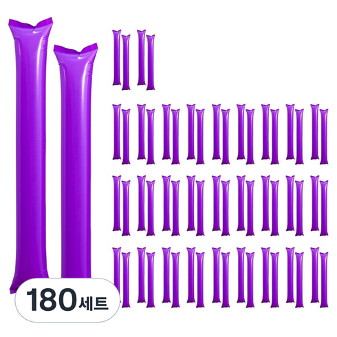 파티쇼 수입 응원용 막대풍선 2p, 퍼플, 180세트