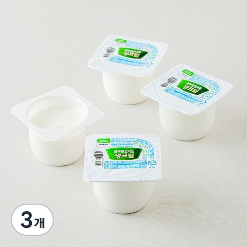 풀무원 다논 생크림 요거트 4개입, 320g, 3개