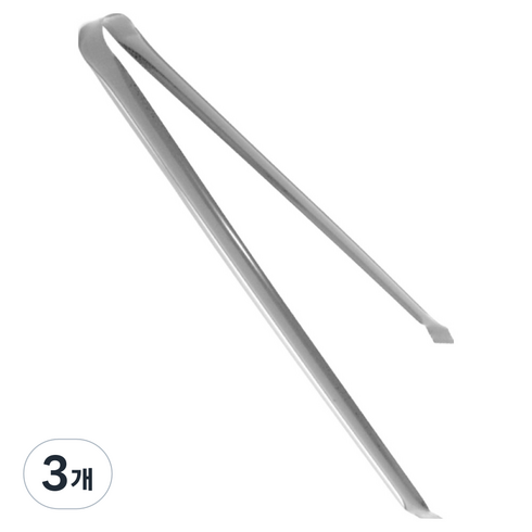 월드크린 숯집게 35cm, 백색, 3개