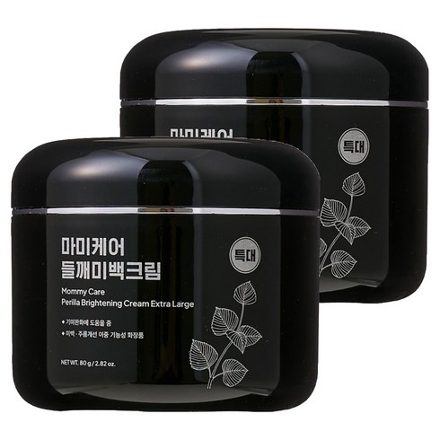 마미케어 들깨미백크림 플러스 특대용량, 80g, 2개