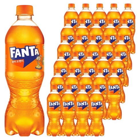 환타 오렌지 탄산음료, 600ml, 48개