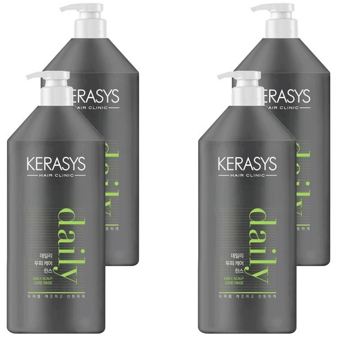 케라시스 데일리 두피 케어 린스 시트러스 플로랄향, 1.5L, 4개