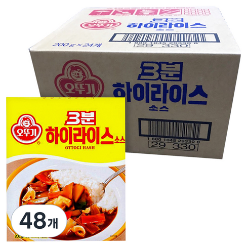 오뚜기3분 하이라이스 소스, 200g, 48개
