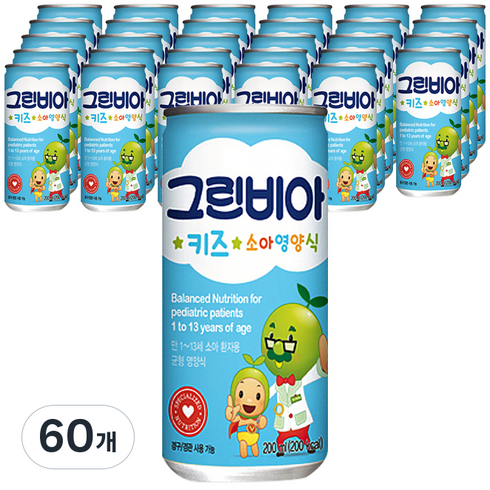 그린비아 키즈 소아영양식, 200ml, 60개