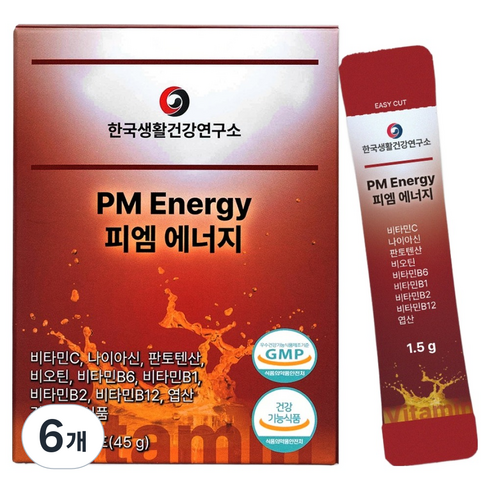 한국생활건강연구소 PM에너지 30포, 6개, 45g