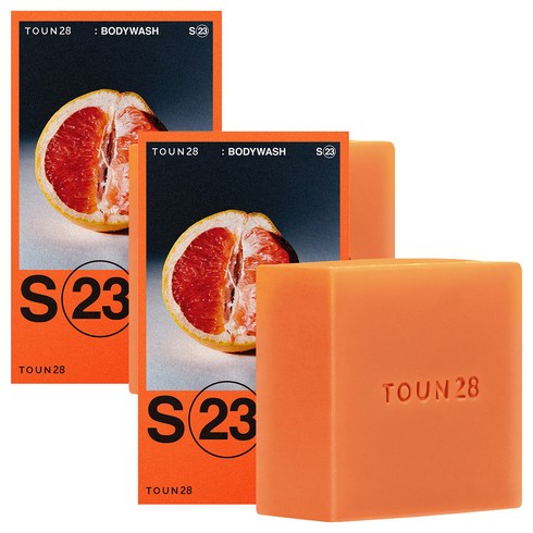 톤28 S23 바디 워시 바 자몽, 90g, 2개