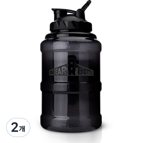 빅베어 쉐이커 보틀, 블랙, 2.5L, 2개