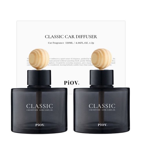 피오브 클래식 차량용 디퓨저 120ml, 2개, 피톤치드
