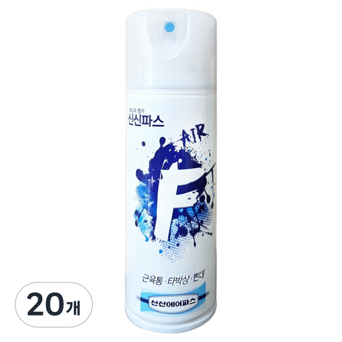 신신파스 신신에어파스 F 뿌리는 스프레이 파스 220mL, 20개, 1개입