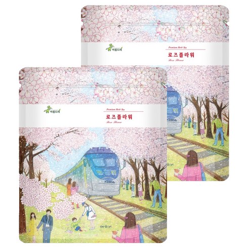 아름드레 삼각티백 로즈플라워, 1.1g, 100개입, 2개