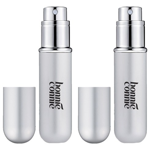 보니코니 새지않는 특허 향수공병 5ml, 실버, 2개