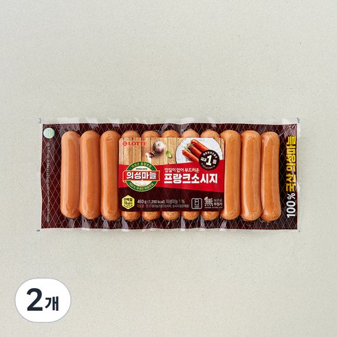 의성마늘 프랑크 소시지, 460g, 2개