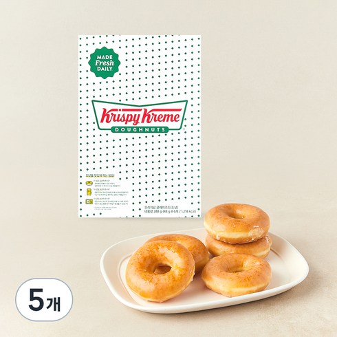 크리스피크림도넛 오리지널 글레이즈드, 48g, 6개입, 5개