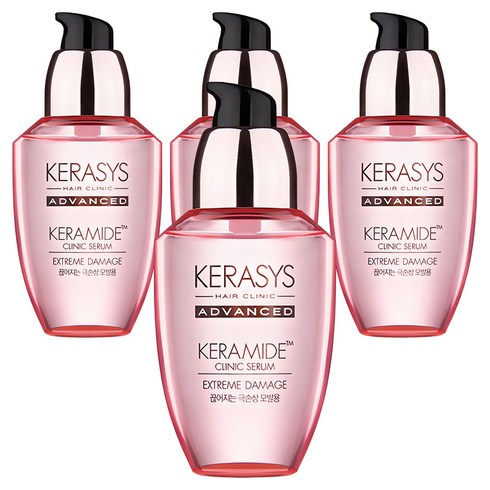 케라시스 케라마이드 극손상 헤어 클리닉 세럼, 70ml, 4개