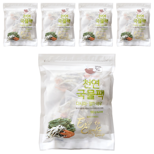 금양유통 천연국물팩 10p, 160g, 5개
