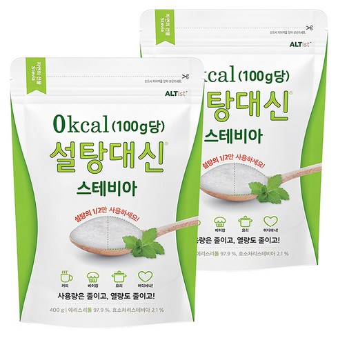 설탕대신 스테비아, 400g, 2개