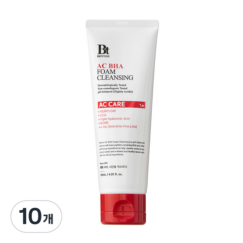 벤튼 AC 바하 폼 클렌징, 120ml, 10개