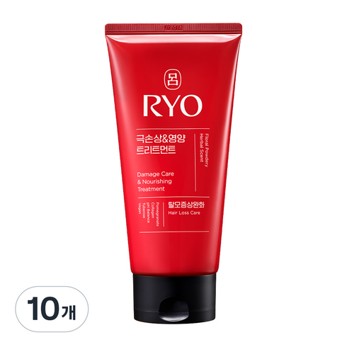 려 함빛 극손상 & 영양 트리트먼트 탈모증상완화 플로럴 파우더리향, 300ml, 10개