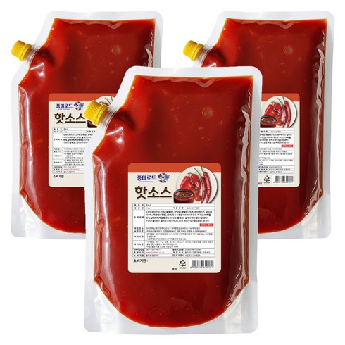 풍미로드 핫소스, 2kg, 3개
