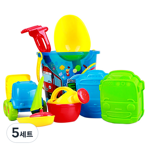 타요 통 모래놀이, 혼합색상, 390g, 5세트