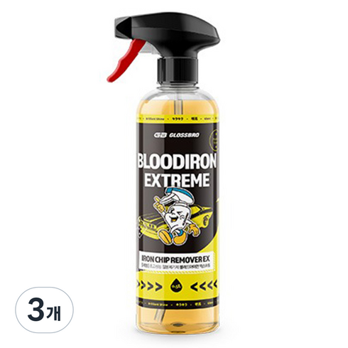 글로스브로 블러드아이언 익스트림 철분제거제 차량용, 500ml, 3개