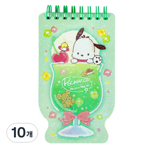 PINKMANGO 산리오캐릭터즈 소다컵 핸디수첩, 랜덤발송, 10개