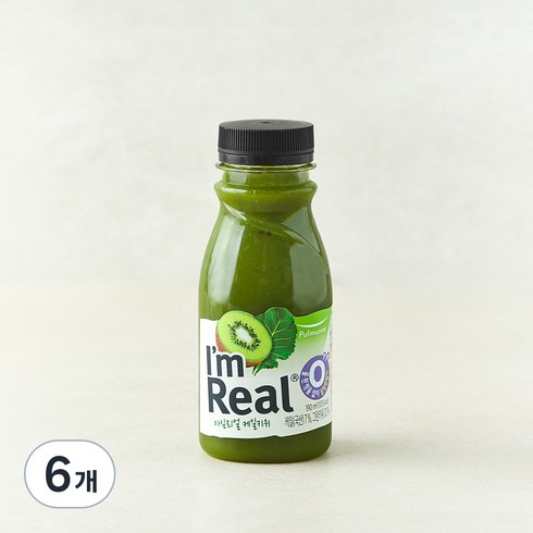 아임리얼 케일키위 주스, 190ml, 6개